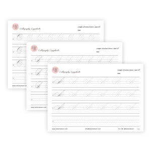 SPENCERIAN CAPITAL Calligraphy Copysheets - DIGITAL