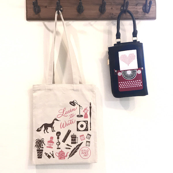 Calligraphy Tote Bags