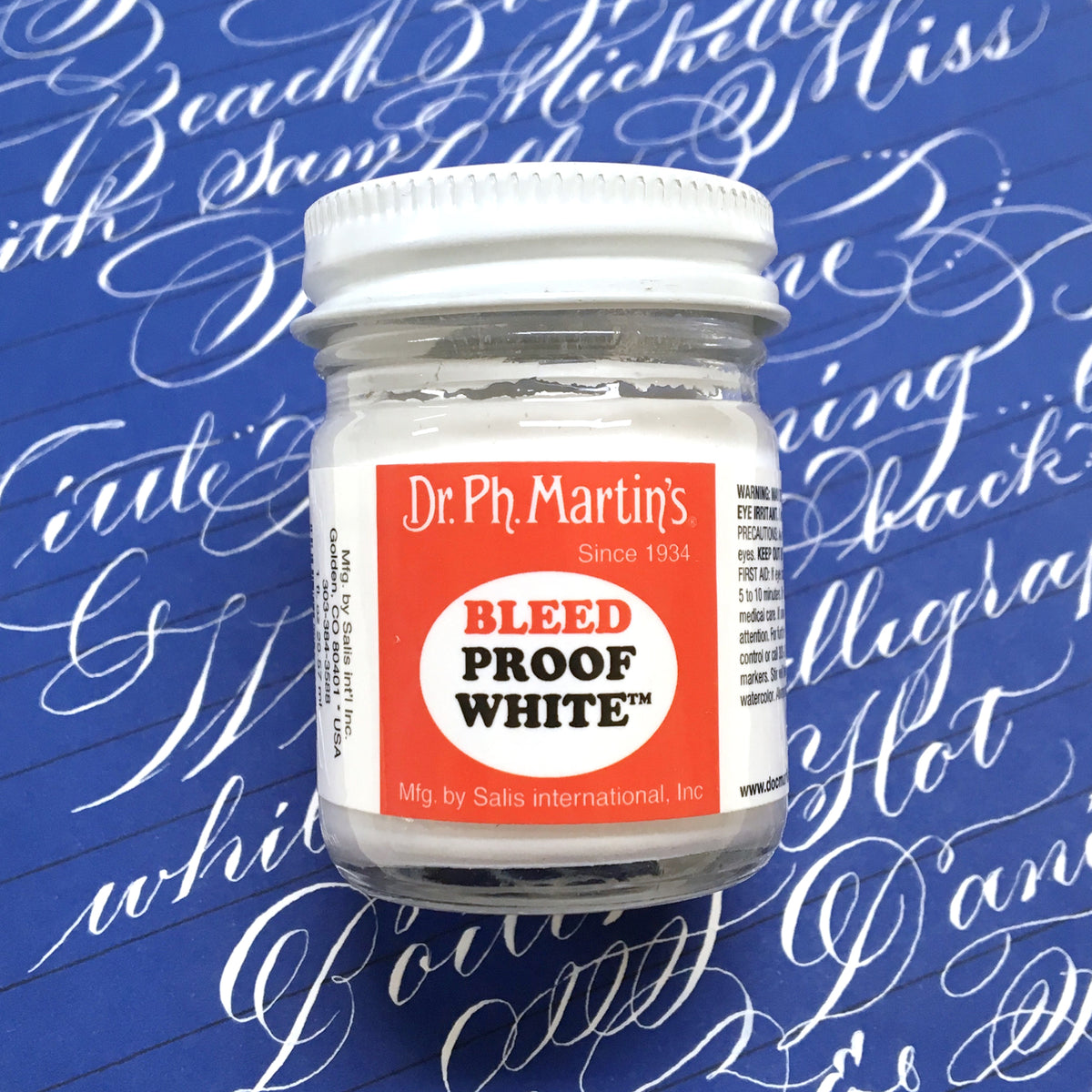 Dr. Ph. Martin's : Bleed Proof White : 1Fl. oz (29.57ml)