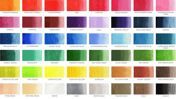 Kuretake Zig Gansai Tambi Colour Set ( 12 / 18 / 24 / 36 / 48 Colours)