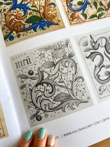 Illuminated Borders: A Modern Take ONLINE WORKSHOP