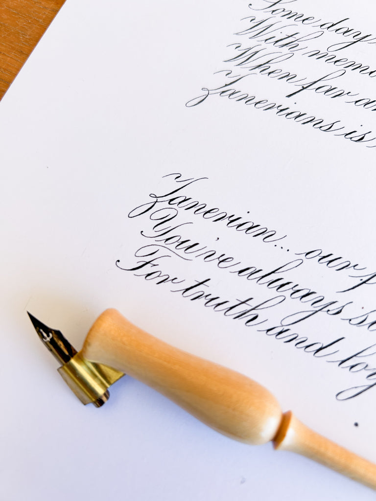 Engrosser Script Font Bespoke Calligraphy Artwork (Engrosser’s Script) – kalomakeart