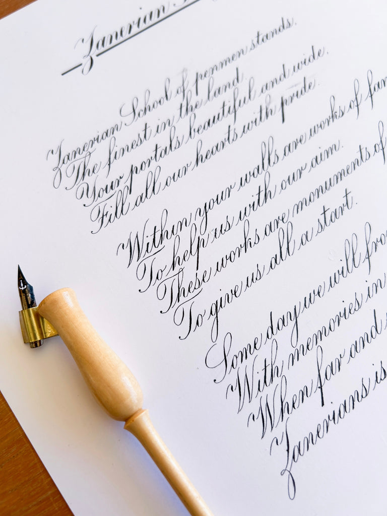 Engrosser Script Font Bespoke Calligraphy Artwork (Engrosser’s Script) – kalomakeart