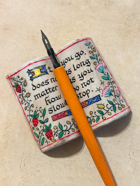 Mini Pen Rest - Go Slow Don't Stop
