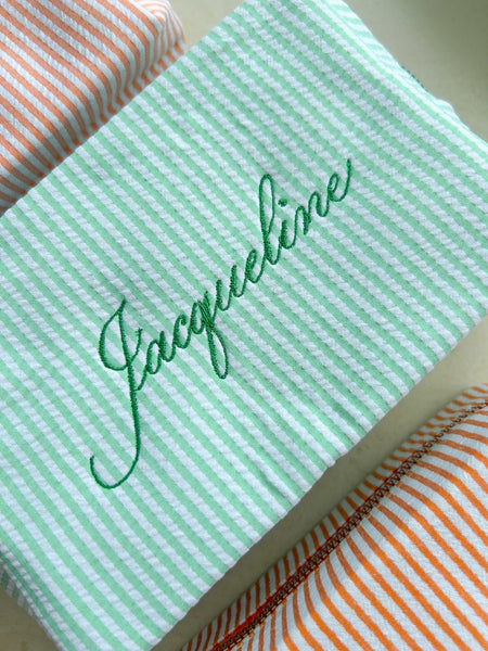 Bespoke Calligraphy Bag - GREEN