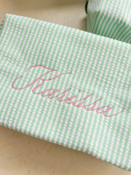 Bespoke Calligraphy Bag - GREEN