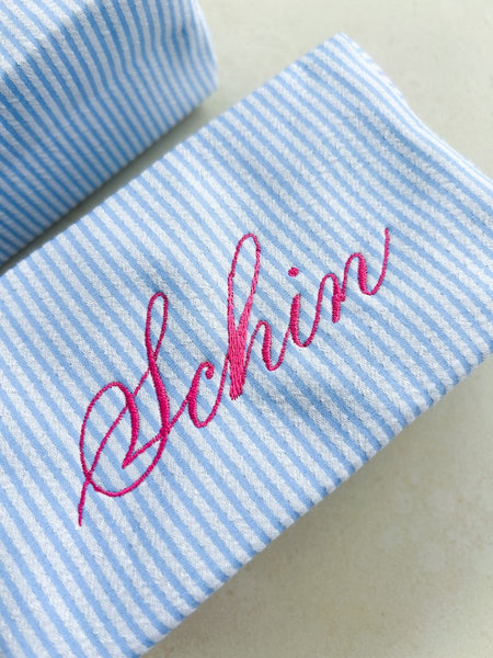 Bespoke Calligraphy Bag - LIGHT BLUE