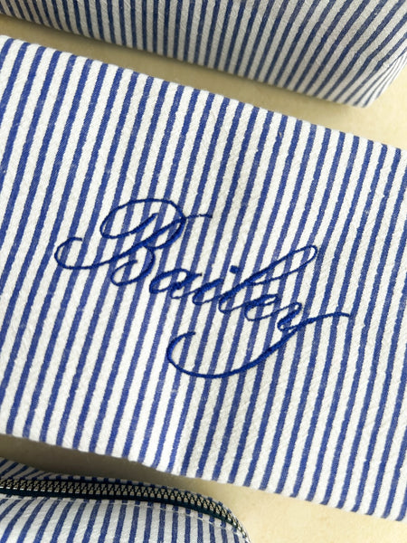 Bespoke Calligraphy Bag - DARK BLUE