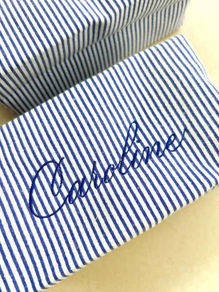 Bespoke Calligraphy Bag - DARK BLUE