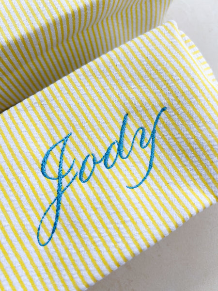 Bespoke Calligraphy Bag - YELLOW