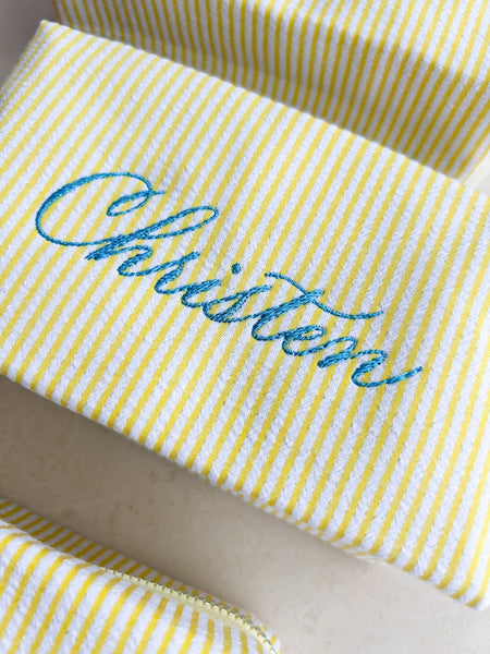 Bespoke Calligraphy Bag - YELLOW