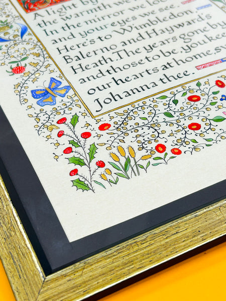 Bespoke Medieval Manuscript (24K Gold)