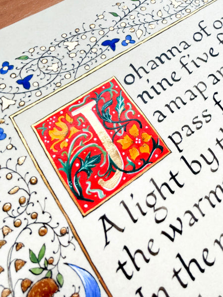 Bespoke Medieval Manuscript (24K Gold)