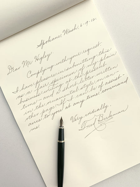 Classic Cursive Handwriting