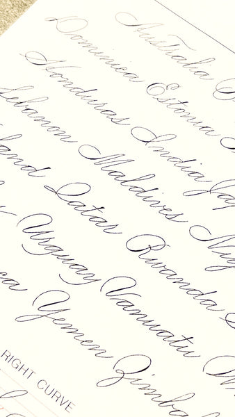 Spencerian Script Basics 西方沾水筆斯賓塞體書法初班