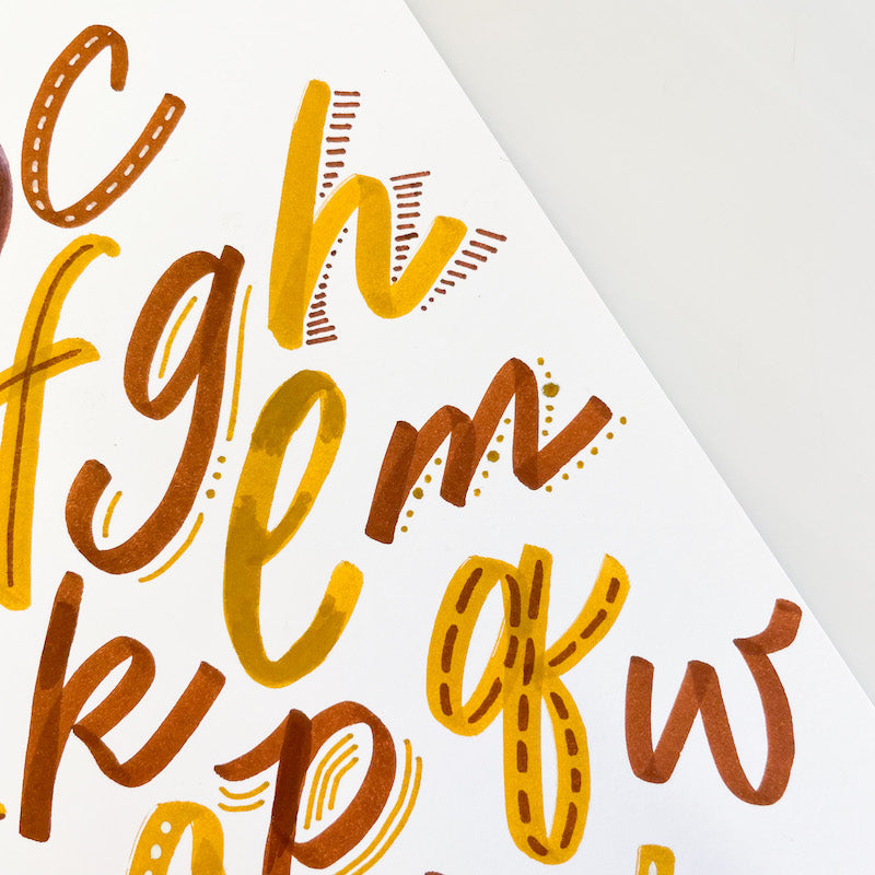 Pop On Over Lettering Kalo Make Art | Colour Pop Typography - Introduction to Hand Lettering ...
