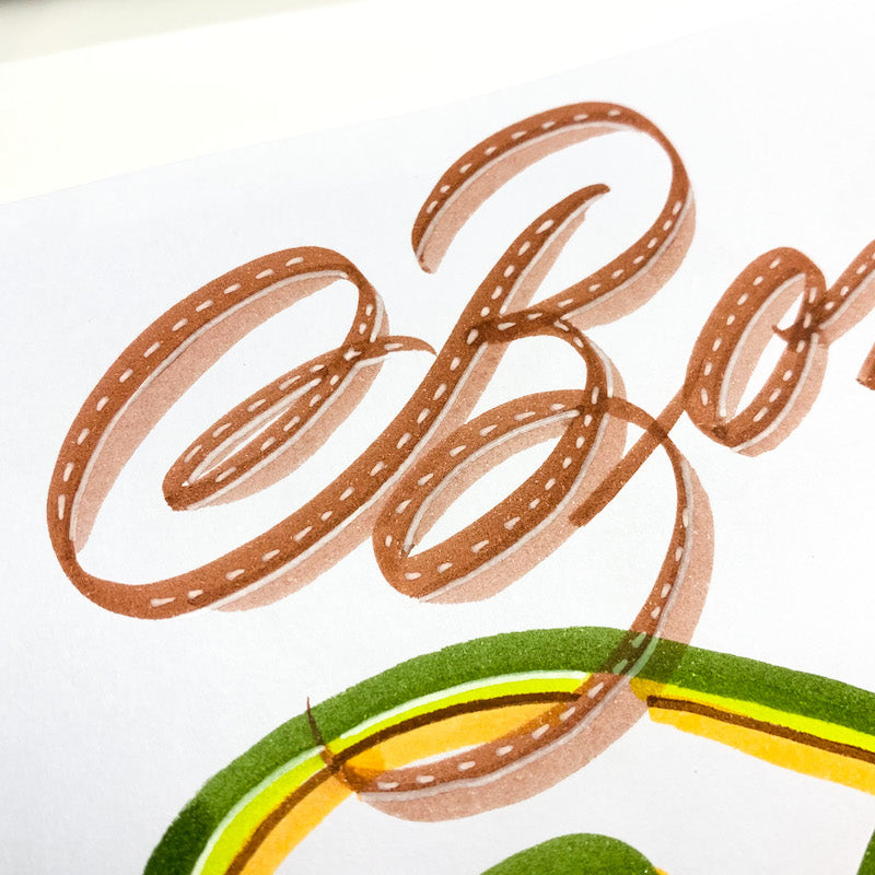 Pop On Over Lettering Kalo Make Art | Colour Pop Typography - Introduction to Hand Lettering ...