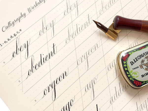 Refine Your Connection: Learn Joint Letters & Spacing (dip pen)