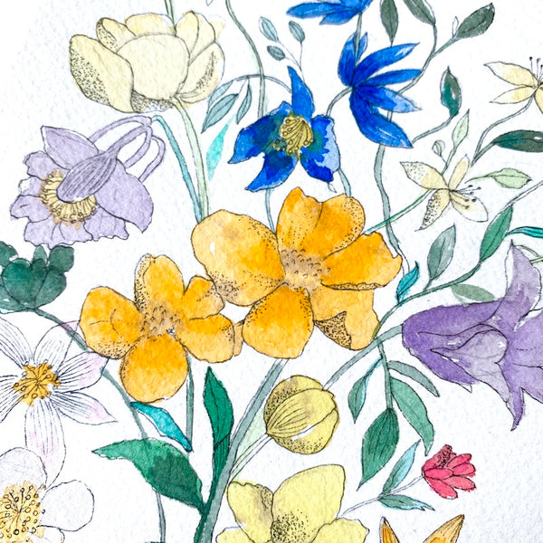 Vintage Floral Watercolour (watercolour)