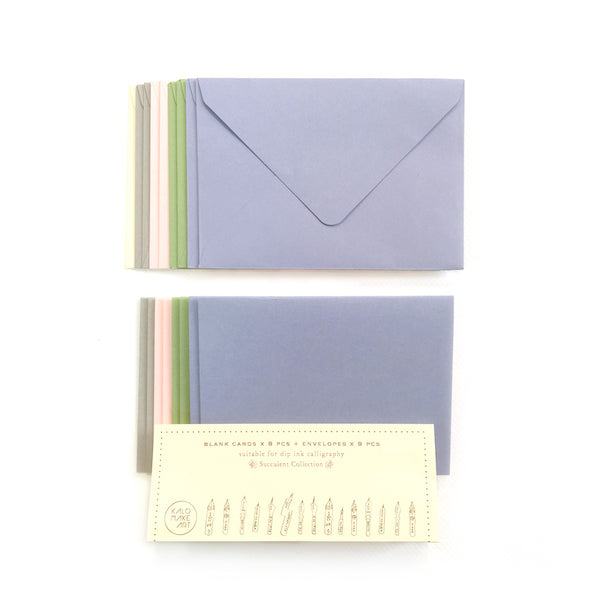 Succulent Collection Blank Card & Envelope Box Set