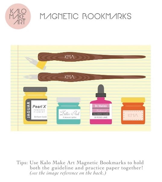KMA Calligraphy Magnetic Bookmarks