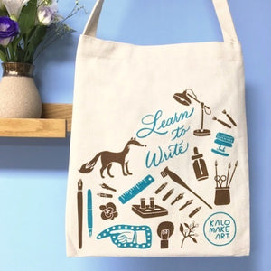 Calligraphy Tote Bags