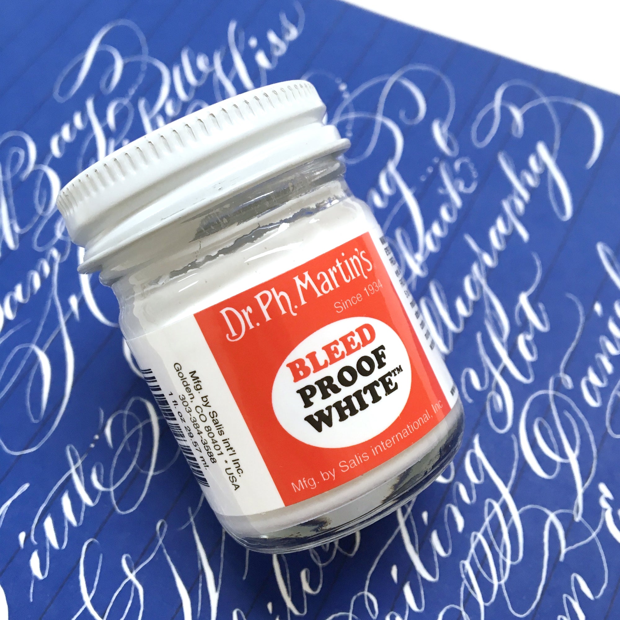 Dr. Ph Martins Bleedproof - White 30ml - Luna Calligraphy, Calligraphy  Supplies