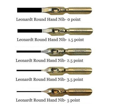 Manuscript Leonardt Dip Pen Nib Set - No. 1 Round Hand