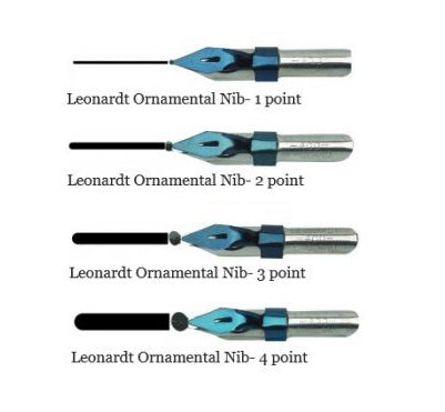 Manuscript Leonardt Ornamental Dip Pen Nib Set