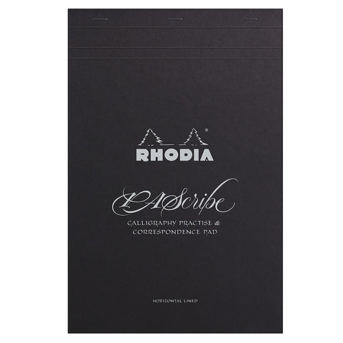 Rhodia PAScribe Calligraphy Practise and Correspondence Pad Black