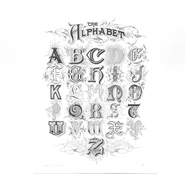The Alphabet Print by Skyler Chubak